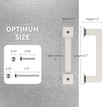 FILTA 3 Inch(76mm) Hole Centers Brushed Nickel Cabinet Pulls(Set of 10),Silver Cabinet Pulls Zinc Alloy Kitchen Cabinet Handles Cabinet Hardware for Cabinets Cupboard Drawer