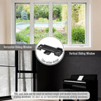 Saillong Replacement Sash Lock Compatible with Prime-line F 2590 for Vertical & Horizontal Sliding Windows, 2-1/4” Mounting Hole Centers, Broken Sash Locks for Additional Home Security(Black,3 Pack)