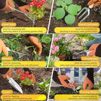 22Pcs Gardening Tools Set for Women Heavy Duty Garden Hand Tool Kit Gifts for Mom Beginner Gardener Gardening Accessories with SunflowerTote Bag/Shovel/RepottingMat/Plant Labels/Gloves-Yellow