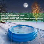 3000W 240V Fully Submersible Water Heater for Bathtub & Inflatable Pool – Portable Immersion Electric Heater with GFCI & Thermostat for Baptistry, Bucket, Above Ground Pool and Hot Tub