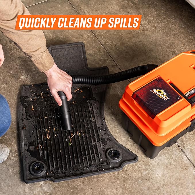 Armor All 2.5-Gallon 20V Cordless Wet Dry Vacuum with 2.0Ah Battery– DVTB202 0902