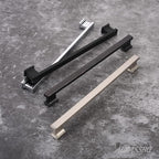 Alzassbg 5 Pack Matt Black Cabinet Pulls, 10 Inch(254mm) Hole Centers Kitchen Cabinet Handles for Cabinets and Drawers AL3061MB