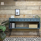 Dixie Belle Paint Company Chalk Finish Furniture Paint - Stormy Seas (32oz) - Matte Blue Gray Chic Chalk Mineral DIY Furniture Paint