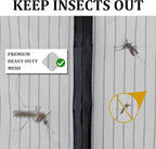 Magnetic Screen Door - Self Sealing, Heavy Duty, Hands Free Mesh Partition Keeps Bugs Out Let Breeze in- Pet and Kid Friendly - Keep Open Feature - Fit Door Size 36 x 80 Inch