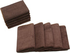 Microfiber Dish Cloths Fast Drying Kitchen Cleaning Cloth Dish Rags Dust Cloths Ultra Absorbent Lint Free Washcloths 12inch x 12inch 10 Pack Brown