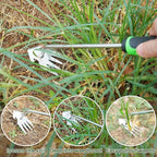 Weed Puller Tool, 4 Pack Stainless Steel Weed Remover Tool, Portable Weeding Tools Gardening, Crack Weeder Tool, Uprooting Weeding Tool for Backyard Farm Planting