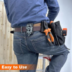 MUTUACTOR 1 PCS Magnetic Tool Belt Clip,Anti-Slip Heavy-Duty Magnetic Mount Tool Belt Holster,Quickly Access Rubber Coated Magnetic Belt Clip for Organizing Screwdrivers Hammers Wrenchs