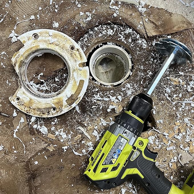 PVC Pipe Reamer, 4Pcs PVC Fitting Saver Tool for Removing SCH 40 from Hub, 1-1/2 In, 2 In, 3 In, 4 In Head, Bit Socket Saver Set for PVC Plumbing, Fits 1/2" Variable Speed Power Drill