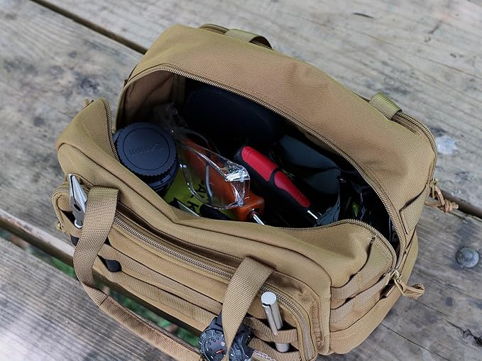 COREFLEX 12-Inch Heavy Duty Tool Bag, Tactical Gear Range EDC Bag for cars, Multi-Purpose Work Mechanics, Electrician, Carpenters, Builders, Plumbers 12'' X 7'' (Coreflex-Tac-01)