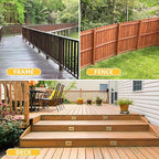 WELLOCKS Deck Screws, Wood Screws, Tan, Superior Rust Resistant, Epoxy Coated, Above 1000 Hour Salt Spray Coating T25 Torx Star Bit Included for Outdoor Wood Fence (1.2LBS Tan, #8×1-1/2")