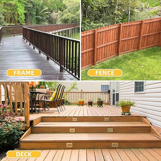 WELLOCKS Deck Screws, Wood Screws, Tan, Superior Rust Resistant, Epoxy Coated, Above 1000 Hour Salt Spray Coating T25 Torx Star Bit Included for Outdoor Wood Fence (5.2LBS Tan, #9×3")