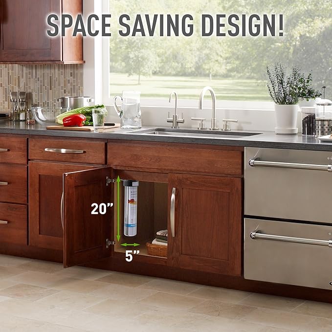 Pentair Everpure PBS-400 Drinking Water System, EV927085, Ideal for use in Prep Sink and Wet Bar, Includes Filter Head, Filter Cartridge, All Hardware and Connectors