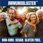 (2 Pack) ImmunoBlaster Zinc Quercetin 500mg with Vitamin D and C Antioxidant Immune Support High Potency Quercetin Zinc Supplement for Men and Women - Gluten, Soy, & Dairy Free - 120 Count (Twin Pack)