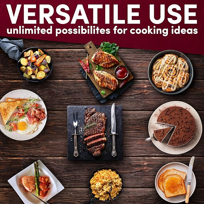 Elite Gourmet EG6201# Extra Deep 12"x12"x3.2" (7.5Qt.) Scratch Resistant Dishwasher Safe, Non-stick Electric Skillet with Glass Vented Lid, Adjustable Temperature, Black