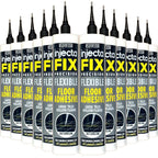 Precision 300ml from Floor-Fix Pro - Fix Loose Tiles - for Loose & Hollow Tiles, Wood, LVT & Laminate - Includes 1.9mm Syringe Tip - Adjustable to 6mm + Anti-Clog Performance (Pack of 12)