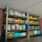 72" H X 48" W X 24" D Heavy Duty Garage Shelving Unit 5 Tier 3500 LBS Storage Shelves Adjustable Industrial Metal Wire Shelf Unit for Garage,Basement,Pantry,Warehouse,Commercial