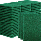 80 Pcs Heavy Duty Scour Pads,Scouring Pads,4 x 5.95 inch Scrubbing Pads for Metal Grills & Kitchen Scrubbers,Non-Scratch Reusable Dish Scrubbing Pads for Kitchen Dishes Sink Bathtub(Green)