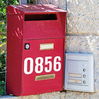 220 PCS Letter Stickers Big Font Mailbox Numbers and Letters Self Adhesive Vinyl Waterproof Alphabet Number Stickers for Bulletin Board Mailbox House Address,Cars,Poster,Business Decor(6 Inch,White)