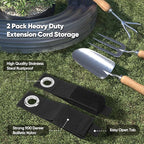 Garden Tool Organizer Wall Mount, 48 inches Tool Storage Rack with Adjustable Hooks, 600lbs Adjustable Heavy Duty Metal Hooks, Yard Shed Rack Holder System Hanging Rake Broom Mop, Father's day gifts