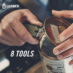 Gerber Gear Prybrid Utility Knife with Pry Bar, EDC Multi-Tool Pocket Razor Knife with Retractable Blade, Green