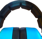 DECIBEL DEFENSE Professional Safety Ear Muffs 37dB NRR - The HIGHEST Rated & MOST COMFORTABLE Ear Protection For Shooting & Industrial Use - THE BEST HEARING PROTECTION...GUARANTEED (BLUE)