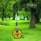 Measuring Wheel Digital Display,Folding Portable Distance Measurement Wheel,12.5”Diameter Wheel,Carrying With cloth backpack(Yellow）