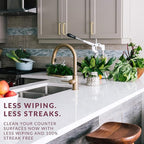 HOPE'S Perfect Countertop Cleaner and Polish 22-Ounce, Streak-Free Multi-Surface Cleaning Spray, Safe on Stone, Laminate, CORIAN, Granite, Quartz, Marble, Pack of 12