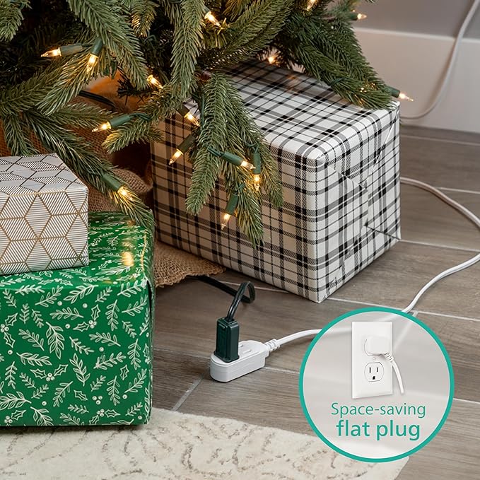 Philips 3-Outlet Extension Cord with Multiple Outlets, 6 Ft Flat Plug Extension Cord, Indoor Extеnsion Cоrd with Safety Slide, Short Extеnsion Cоrd, 2 Prong White Extensiоn Ϲord ETL Listed SPS3613W/37