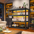 Raybee 40" W Garage Shelving 2000 LBS Storage Shelves 4 Tier Heavy Duty Shelving Adjustable Metal Shelves for Garage,Basement, Warehouse, 40" W x19 D x57 H