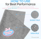 Fantasticlean XL Tear-Away Microfiber Cleaning Cloth Roll, 16'' by 16''- 36 Sheets, Thick & Large Detailing Towels, Ultra Absorbent, Lint-Free Reusable Wipes for Home, Car or Outdoor (Glossy Grey)