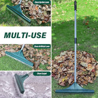 SOYUS Artificial Turf Rake Carpet Rake, Hand Rakes with Adjustable Handle Steel 32 to 52 inches for Artificial Grass and Lawn Leaf Removal, Carpet Rakes, Pet Hair Removal