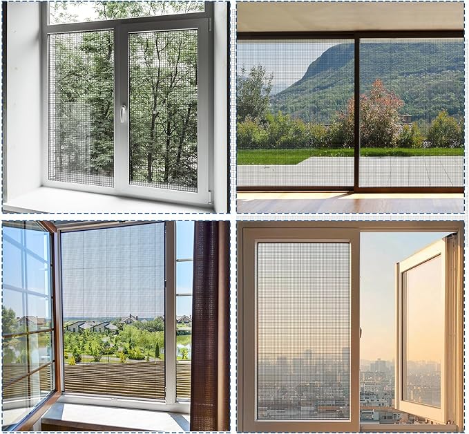 47 Inch X 98 Ft Stainless Steel Window Screen,304 Stainless Steel Mesh Window Screen Roll Stainless Steel Screen 20 Mesh Door Screen Replacement Mesh Roll for Screen Porch Pool Garden