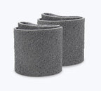CS Unitec | PTX Superfine Fleece Nonwoven Sleeve | Abrasive Grit Torque Grinder Tool Attachment for Scratch Removal| 3-1/2" Diameter x 4" Wide, Grey, (Pack of 4)