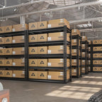 REIBII 72.1" H Garage Shelving 2000LBS Storage Shelves Heavy Duty Metal Shelving 5 Tier Garage Storage Shelves for Commercial Warehouse Pantry Kitchen 72.1" H x 40.1" W x 18.1" D