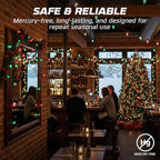 OHLECTRIC Night Light Bulbs (8 Pack – 4 Green & 4 Red), 7 Watt Mini Bulbs – E12 Candelabra Base, Non-Dimmable, 120V – C7 Night Light Lamp Replacement Bulb for Salt Lamps, Window Candles, Holiday Decor