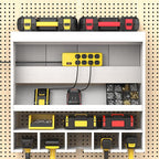 Heavy Duty Power Strip,Industrial Heavy Metal Case Surge Protector,8 AC Outlets,15Amp,2700 Joules,Protected' Indicator,14 Gauge Cord (Yellow, 15FT Length)