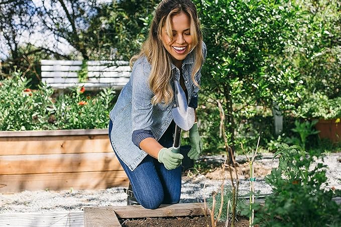 Yard Butler Terra Garden Hand Tools - Weeding Hand Tiller Tool for Efficient Gardening - Weed Remover Tool for Lawn & Garden Care - Durable Gardening Accessory, Planter