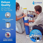 Express Water Whole House Water Filter System | ULTIMATE PROTECTION | 3 Stage Home Filtration, Top Tier Heavy Metal + Anti-Scale Filter, Highly Reduces Scale, Chloramine, Chlorine, PFAs, Lead, Arsenic