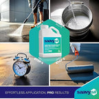 Silane Siloxane Penetrating Concrete Sealer – 1 Gallon Makes 2 Gallons – Eco-Friendly - Water-Based Waterproof Protection for Indoor/Outdoor Concrete, Masonry, Brick, Pavers & Stone – Clear Finish