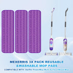 Spray Mops for Hardwood Floor Cleaning: MEXERRIS Wet Mops with 2 Bottles - 3 Reusable Washable Pads Fit for Swiffer PowerMop - Microfiber Wood Floor Mop for Wood Laminate Ceramic Tiles