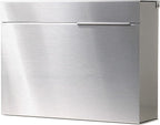 Vsons Modern Design Mailbox, Wall-Mount Mailbox Vsons Design Mitch S (Brushed Stainless Steel)
