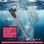 1300W Immersion Water Heater Portable Electric Buckets & Hot Tub Fully Submersible Water Heater with Temp Control and GFCI for baptistry, Bathtub, Pools, Buckets - Easy to use