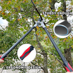 Loppers for Tree Trimming, Heavy Duty Branch Cutter Tree Clippers with Compound Action, Chops Thick Branch Ease, Garden Lopper Pruning, 32 Inch Tree Trimmer with 2" Clean Cut Capacity