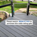 T316-Stainless Steel Adjustable Angle 1/8" Cable Railing Kit/Hardware for Wood Post，Marine Grade (30 Pack)