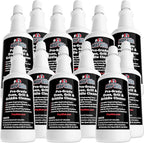 Commercial Grill and Oven Cleaner 32 Oz Concentrate 12Pk. Fast-Acting Heavy-Duty Degreaser Solution Removes Carbon, Grime, Burnt Food and Oil for Griddles Fryer Baskets and Kitchen Cooking Surfaces.
