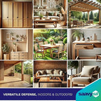 Eco-Friendly Silicone Premium Wood Waterproof Sealer – 16 oz Concentrate, Makes 1 Gallon, VOC-Free, Non-Toxic for Exterior/Interior Garden Bed, Planter, Deck, Fences & Furniture - Clear Finish