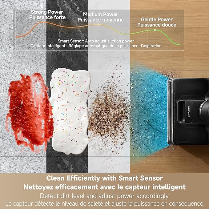 DREAME H12 FlexReach Vacuum Mop, 0 Tangle Wet Dry Vacuum Cleaner, Cordless Vacuum Mop All-in-One for Hard Floors, 180° Lie-Flat Floor Cleaner Machine with 194°F Hot Self-Cleaning, 50Mins Runtime