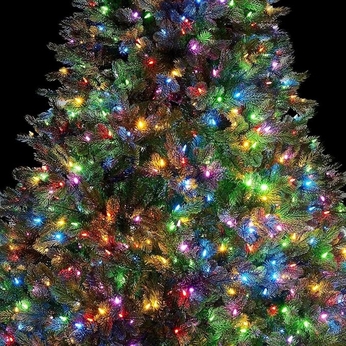 Novelty Lights 11 Feet 50 Bulbs Traditional Incandescent Mini Lights, Multicolor on Green Wire with 2.5" Spacing, Commercial Grade and UL Listed for Indoor/Outdoor Use, End-to-End Connectable