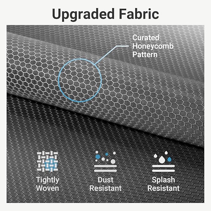 VIPEK R3C Portable Closet with Cover - Heavy Duty Freestanding Clothes Rack with Wheels & Hanging Rod & Side Hooks, 36.6" Lx17.3 Wx72.4 H, White Rack with Grey Upgraded Polyester Cover