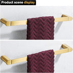 RANDOM Brushed Gold Towel Bar Rack Holder Rod 18 inch Hand Towel Holder for Bathroom Kitchen Hardware Accessories Wall Mount Contemporary Hotel Style 96026-2-18BG
